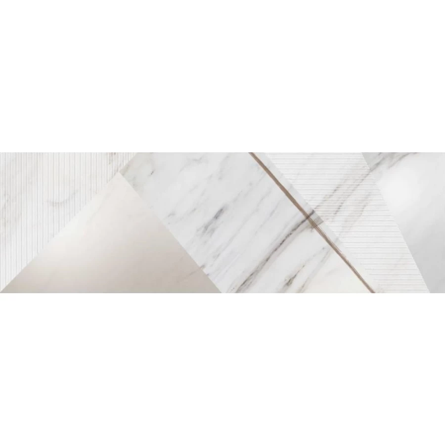 Плитка настенная Grespania Ceramica Marmorea Corinto Nauplia 2 Piezas глянцевая белая 17MD73N 100х31,5 см