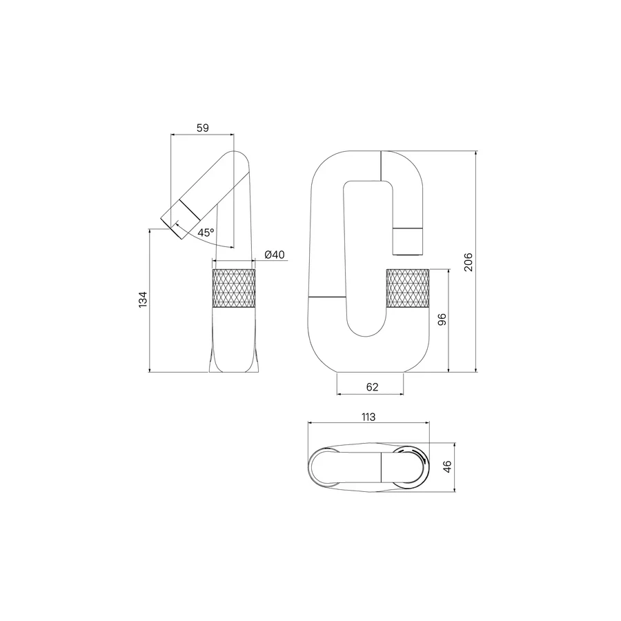 Смеситель для умывальника Iddis Twist с управлением Push Control TWISBBTi01