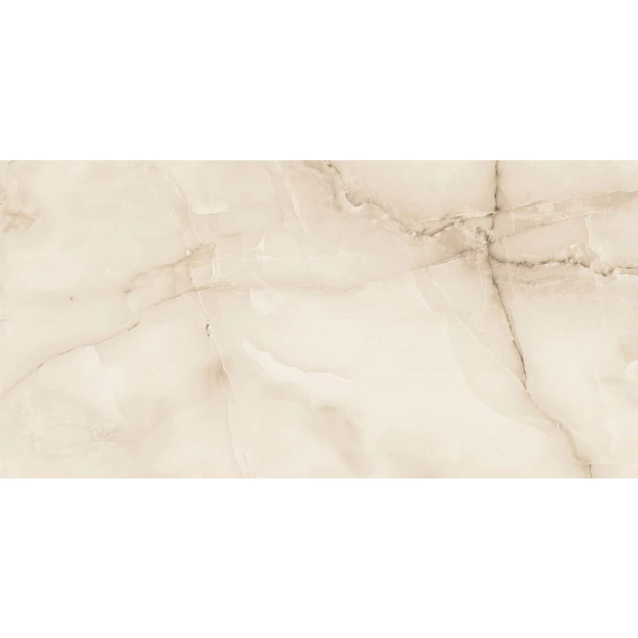 Керамогранит Belleza Royal onyx глянцевый бежевый 120х60 см