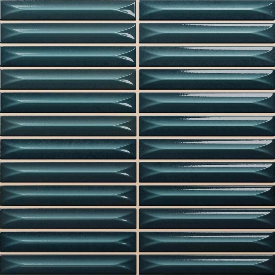 Плитка настенная Vilar Albaro Nairobi Arrow Blue 10х1,5 глянцевая синяя 20x20 см