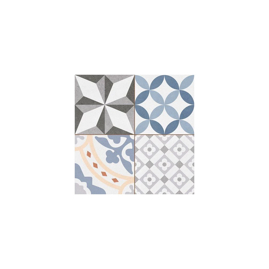 Плитка напольная Kerlife Hydraulic Andy Mix многоцветный KRLH00010, 1.42 м2, 45х45 см