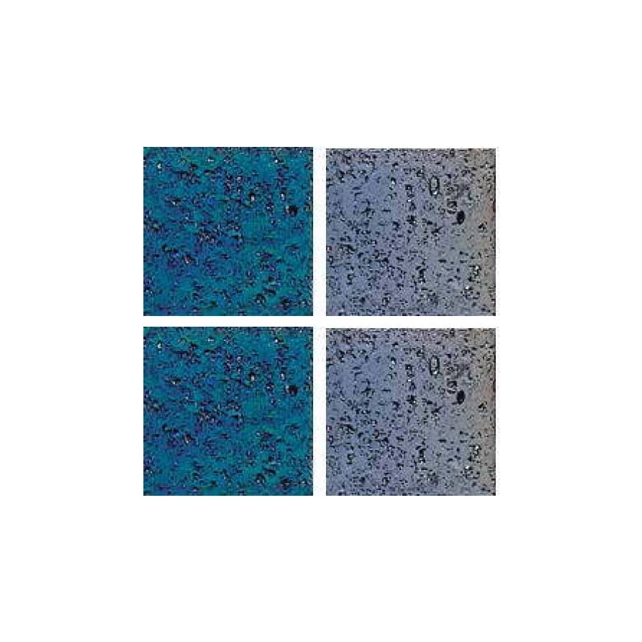 Стеклянная мозаика JNJ Mosaic Gold Link сетка 2x2 глянцевая голубая NC33 32,7х32,7 см