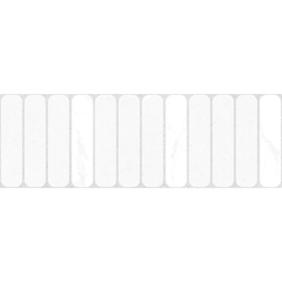 Плитка настенная ALMA Ceramica Amarant матовая белая TWU3090AMT37R 90х30 см