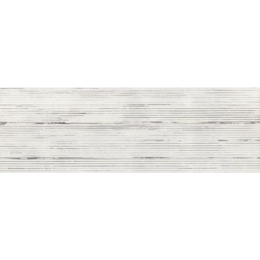 Плитка настенная Eurotile Ceramica Rebellion рельеф полоски светлый 691 RBD1GY 1,32 м2 89,5х29,5 см