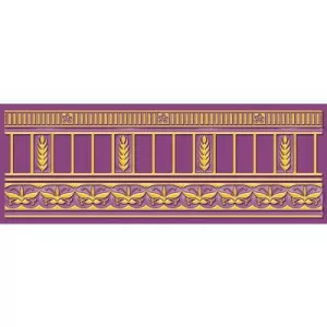 Бордюр 1721 Ceramique Imperiale Воспоминание 05-01-1-93-03-56-885-0 фиолетовый 9х25 см