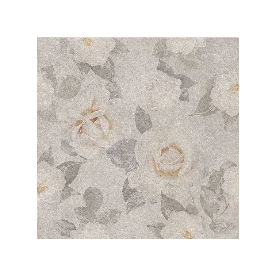 Керамогранит Kerama Marazzi Турнель декорированный обрезной светло-серый 80х80 см