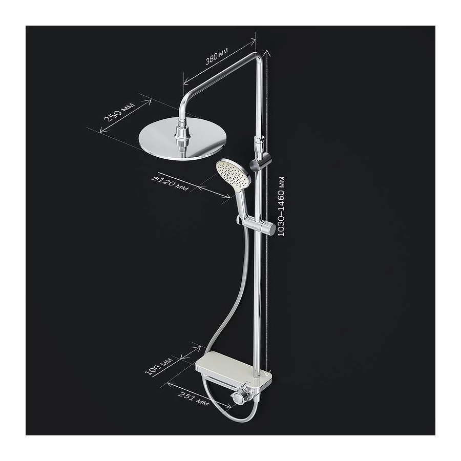 Душевая система Am Pm Like F0780700