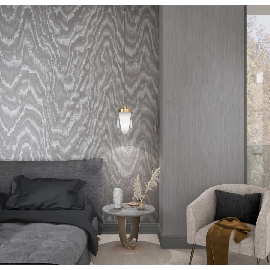 Обои винил на флизелине Marburg Lava Темно серый 35216 10,05x1,06 м