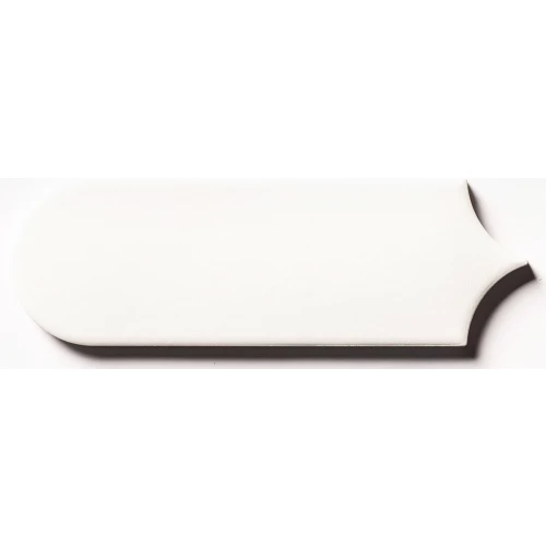 Настенная керамическая плитка Natucer Fan White глазурованный глянцевый 19,5х7,2 см