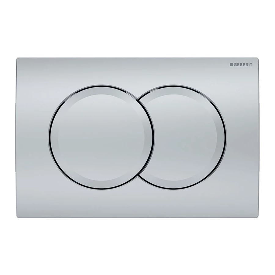 Смывная клавиша Geberit Delta 01 для двойного смыва Матовый хром 115.107.46.1