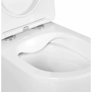 Унитаз-компакт Aquatek Европа подвесной безободковый тонкое сиденье с механизмом плавного закрывания AQ1900-00