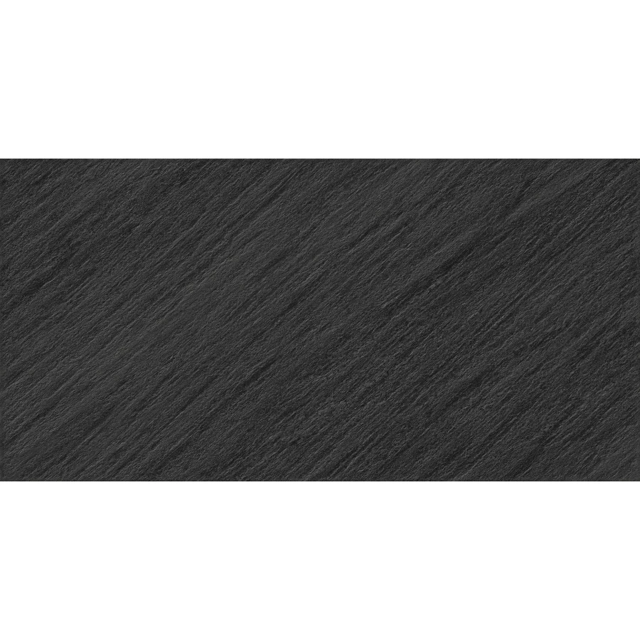 Керамогранит Staro Slim Лофт Роцк Блацк Матт / Loft Rock Black Matt матовый черный 25177720 120х60 см