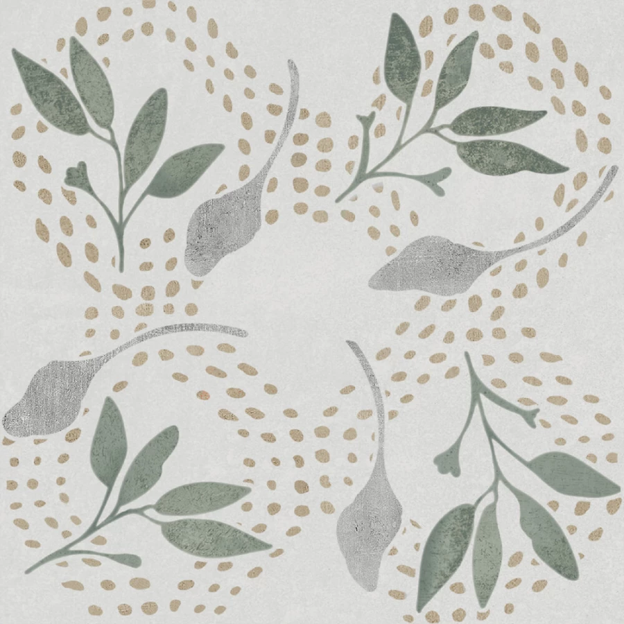 Керамогранит Harmony Peronda Dakar Oasis матовый серо-зеленый 3356237716 12,3х12,3 см