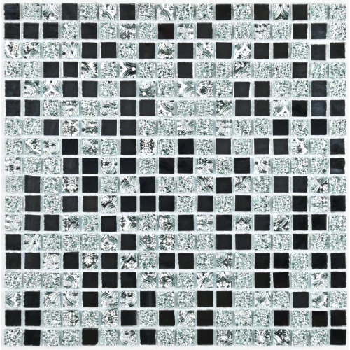 Мозаика Bonaparte Стеклянная мозаика Mirror 15х15 зеркальная глянцевая серебряная 30х30 см