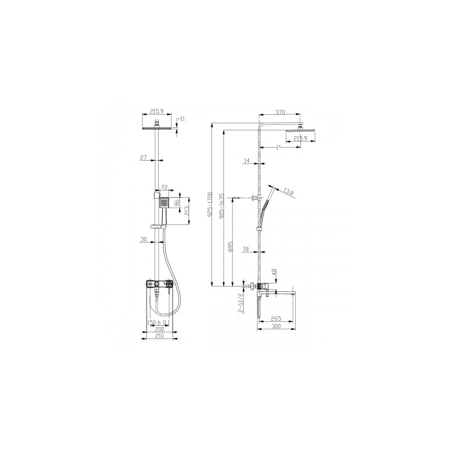 Душевая система Lemark Tropic LM7004СS
