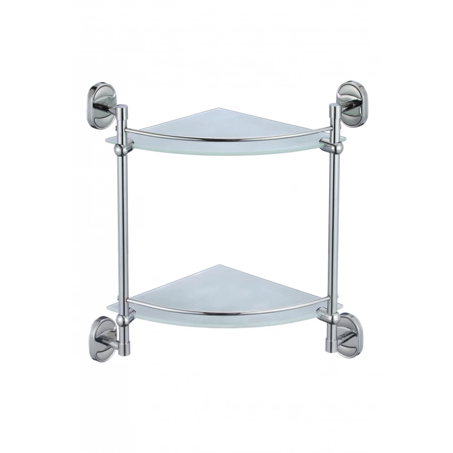 Полка угловая двойная стеклянная Savol 70 S-007073-2