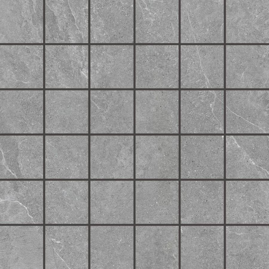 Мозаика Bonaparte Керамогранитная мозаика Ground Grey 48х48 матовая серая 30х30 см