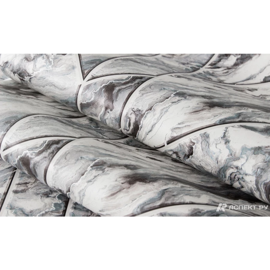 Обои виниловые Аспект Белфаст серые 10132-46 0,53х10,05 м