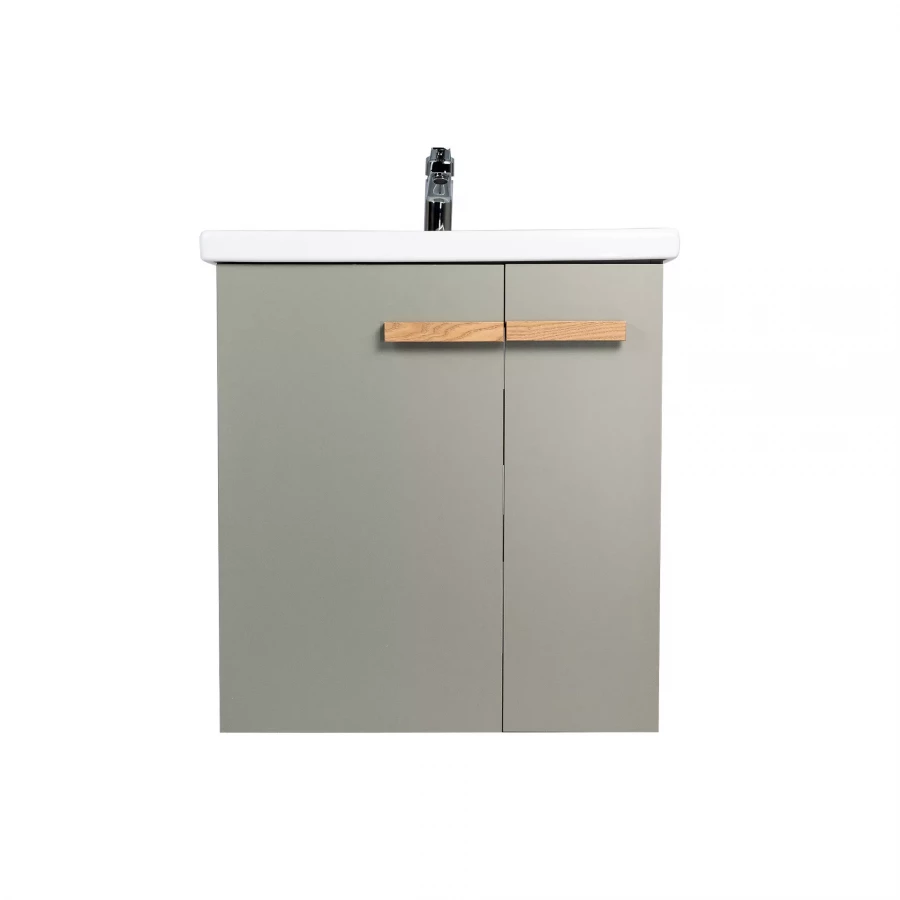 Тумба Viant Мюнхен Cомо 80 2 створки подвесная хаки VMUN80COH-T2STP 42.5х76х62 см