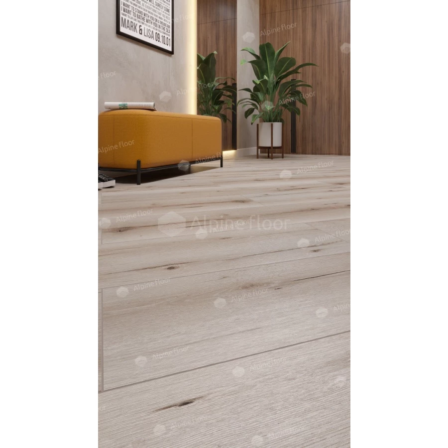Ламинат Alpine Floor by Classen Aqua Life XL синхронное тиснение Дуб Балатон LF104-02 33 класс 8 мм 2.15 кв.м 128.5х28 см
