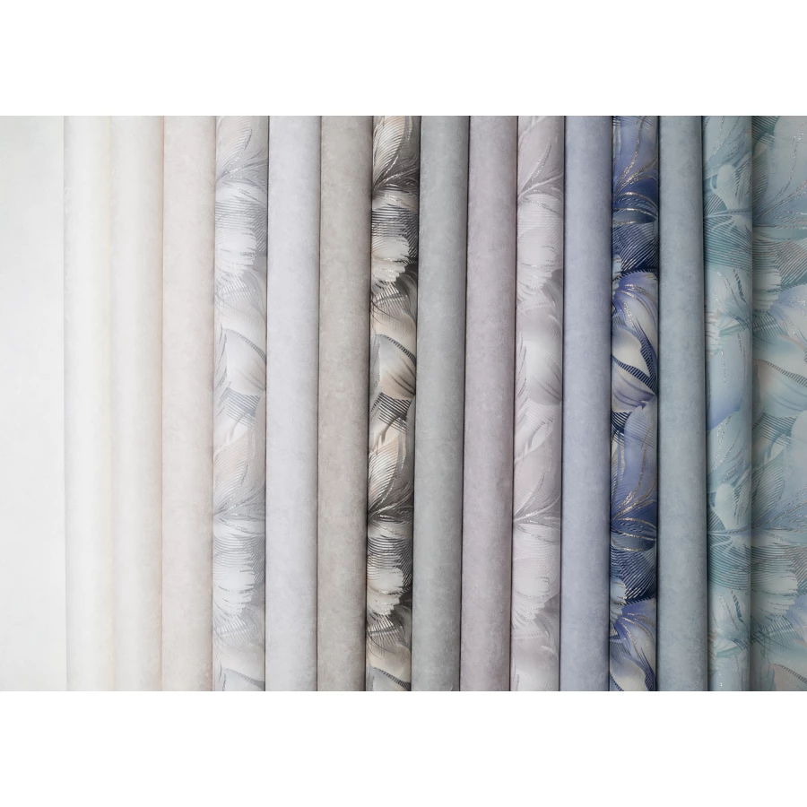 Обои флизелиновые Palitra Home Aura HomeColor серые HC72172-45 1,06х10,05 м