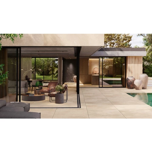 Плитка настенная Porcelanosa Верона Марфил Субик / Verona Marfil Cubik матовая бежевая 100371187 150х59,6 см
