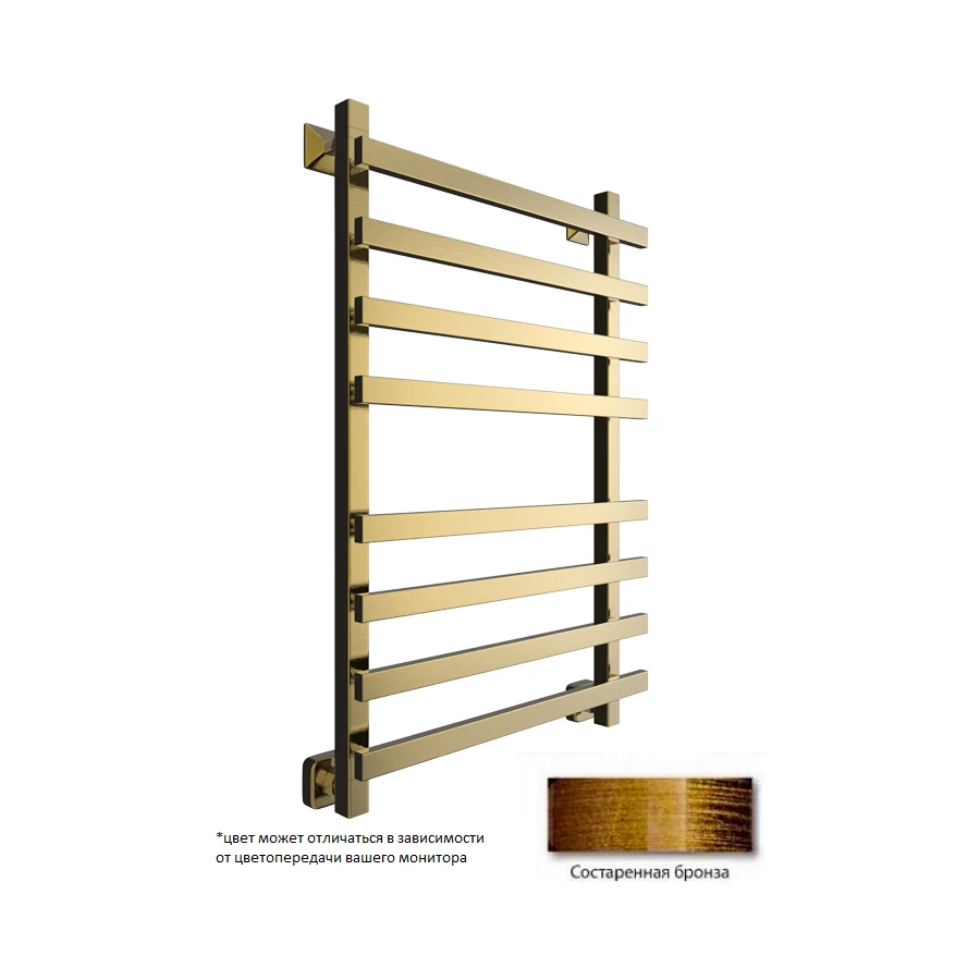 Полотенцесушитель Двин N Plaza 80/50 Водяной К3 Квадрат Состаренная бронза 4656759171858 55,5х85 см