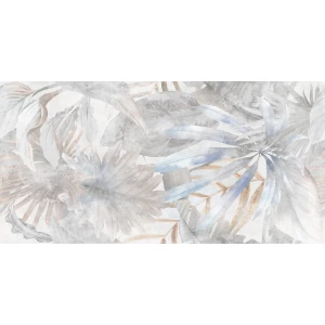 Керамогранит Delacora Bahamas Floristry Light матовый граниль светло-серый D120241G 120х60 см