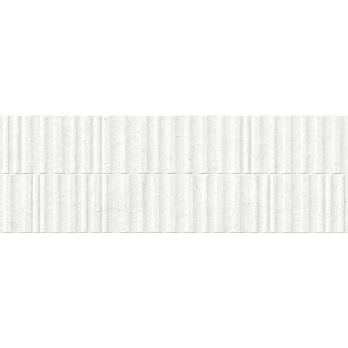Плитка настенная Peronda Manhattan Wall Manhattan White Wavy SP R матовая белая 8,6 мм 5087834760 100х33,3 см