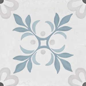 Керамогранит Harmony Peronda Sirocco Blue Garden серо-голубой 0,99 м2 3386032925 22,3х22,3 см