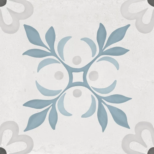 Керамогранит Harmony Peronda Sirocco Blue Garden серо-голубой 0,99 м2 3386032925 22,3х22,3 см