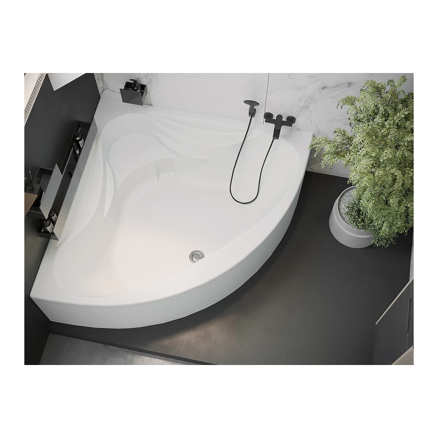 Ванна акриловая Santek Сан-Паулу симметричная белая 1.WH30.2.399 150х150 см