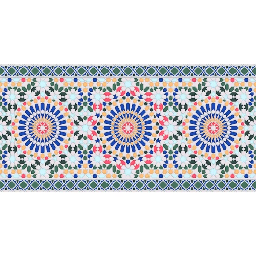 Керамическая плитка Kerlife Menara Decor Pilar 33 глянцевая многоцветная 63х31,5 см