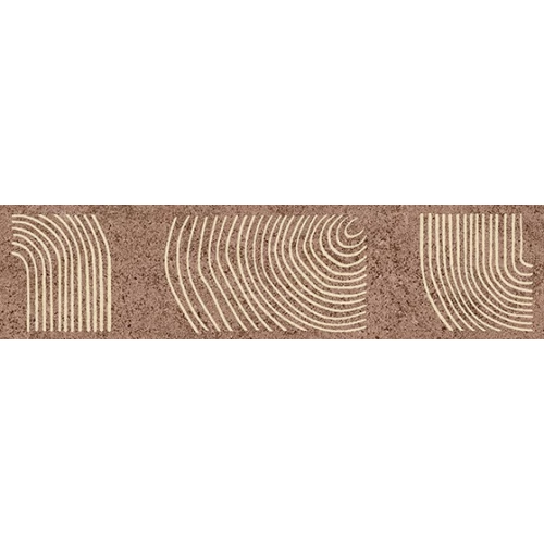 Бордюр Kerama Marazzi Руссильон обрезной матовый коричневый KMB2TGL006BR 30x7,2 см