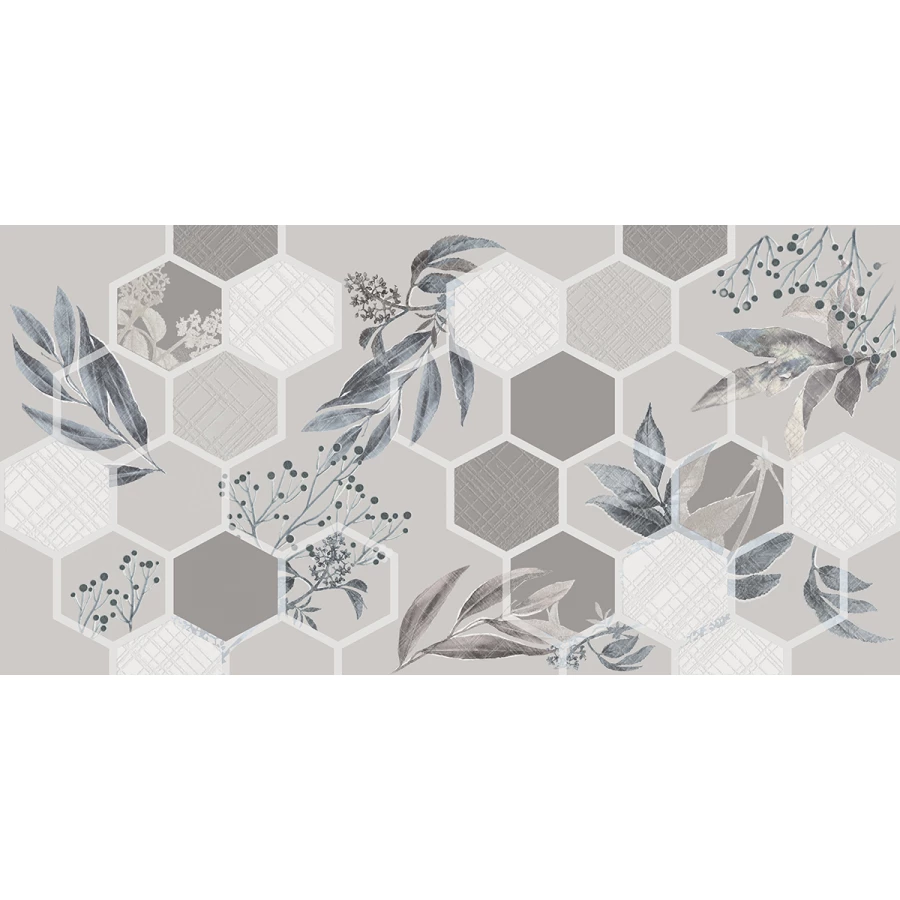 Плитка настенная Azori Incisio Diamond серый 00-00003151 63х31,5 см