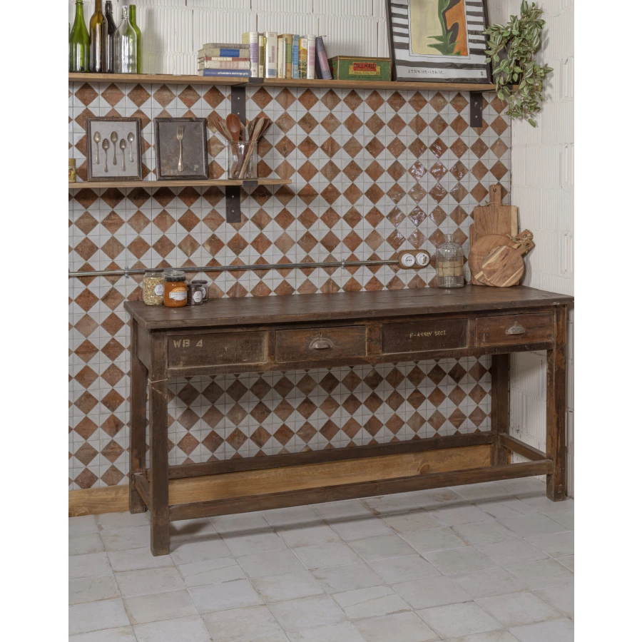 Плитка напольная Peronda FS Arles Brown LT матовая бело-коричневая 0100531650 33x33 см