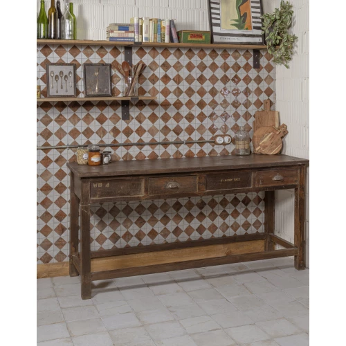 Плитка напольная Peronda FS Arles Brown LT матовая бело-коричневая 0100531650 33x33 см