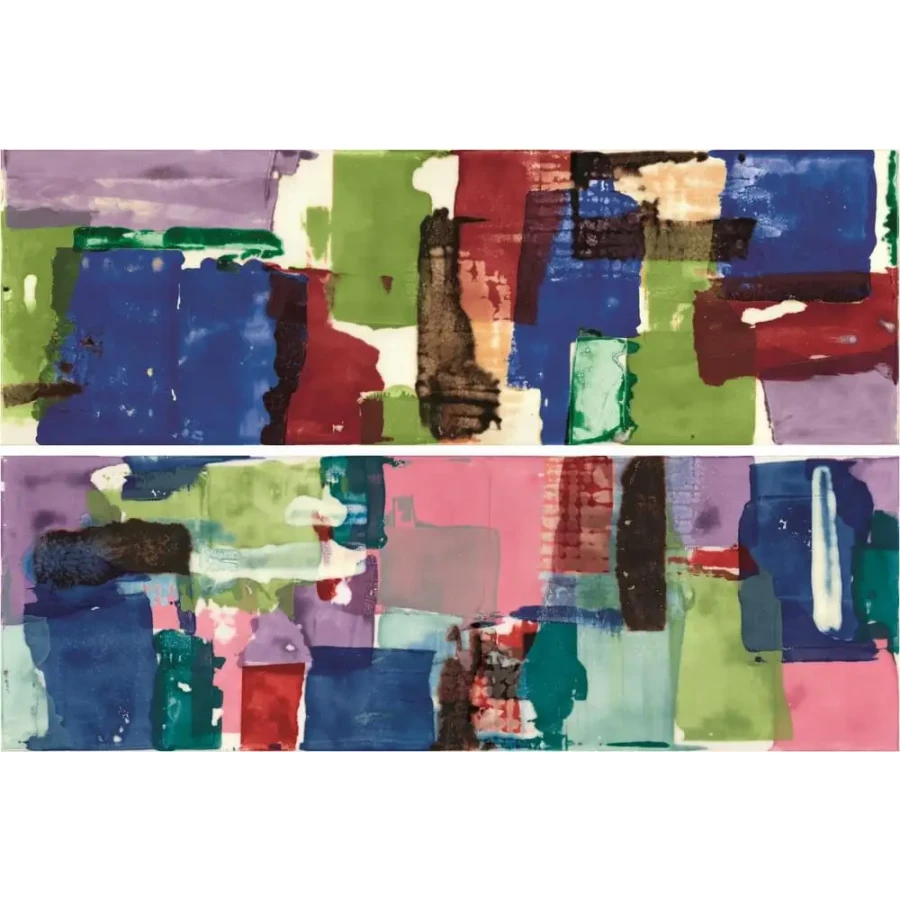 Декор Imola Ceramica Shades Patch Sea Mix блестящий многоцветный 60x20 см