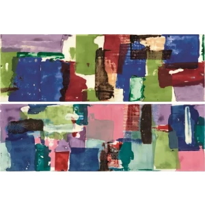 Декор Imola Ceramica Shades Patch Sea Mix блестящий многоцветный 60x20 см