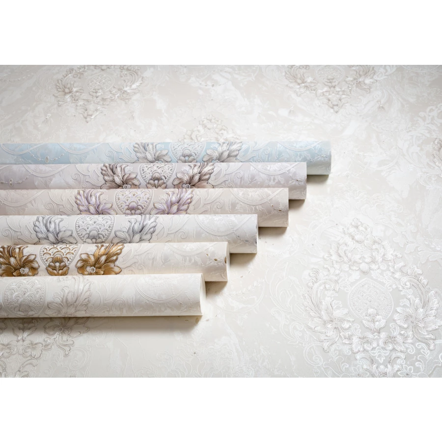 Обои флизелиновые Palitra Life Andijana серые PL72467-42 1,06х10,05 м