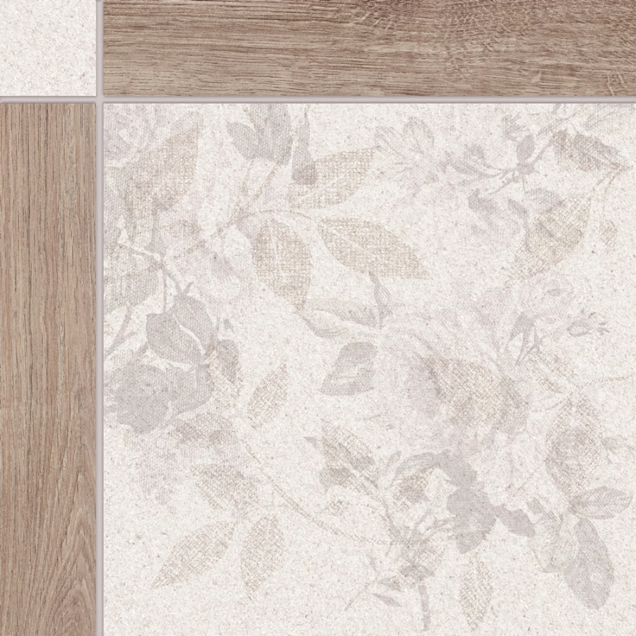 Керамогранит грес глазуированный Global Tile Driada GT Светло-бежевый GT404VGNG 41,2*41,2 см