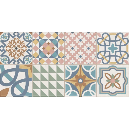 Плитка настенная New Trend Design Art Mix 3 матовая многоцветная WT36DST16 60х30 см