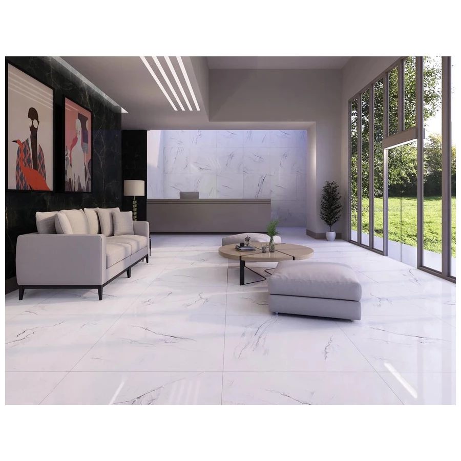 Керамогранит Meili Ceramic Victoria Polish глянцевый белый 120х120 см