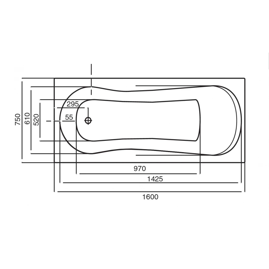 Ванна акриловая Roca Uno прямоугольная Z.RU93.0.286.9 160x75 см