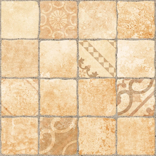 Керамогранит Global Tile Roxy грес глазурованный мозаика бежевый 29,6*29,6 см