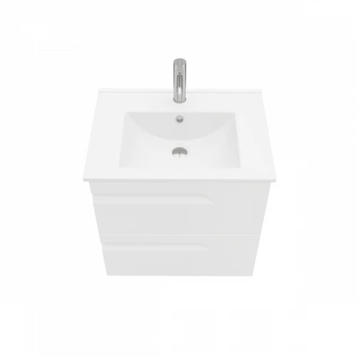 Тумба подвесная Laparet Atlas 60 под умывальник Creavit Su 60 белый матовый LA-WCAB-60-122