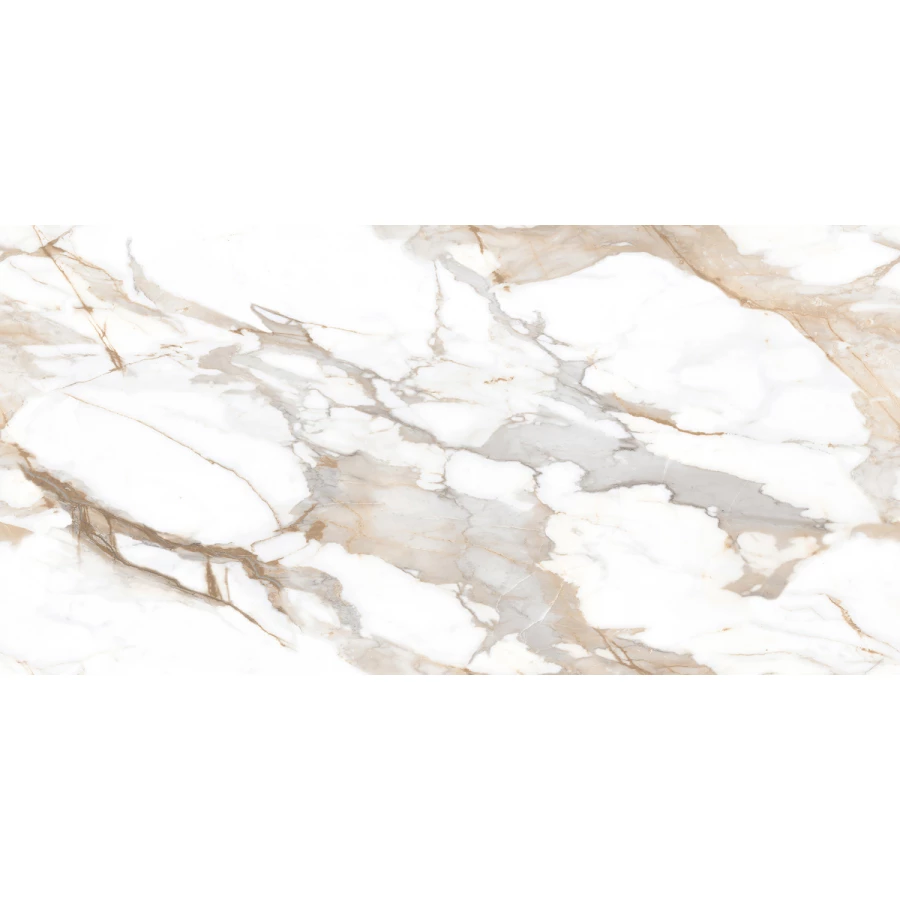 Керамогранит Ceradim Calacatta Fairy Gold бежевый Полированный 120х60 см