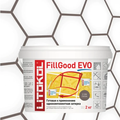 Затирка Litokol FillGood EVO полиуретановая F.230 Cacao L0496350002 2 кг