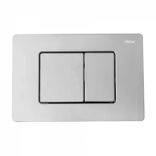 Комплект подвесной унитаз Abber Bequem AC1100 белый с инсталляцией AC0105 кнопкой AC0120 хром