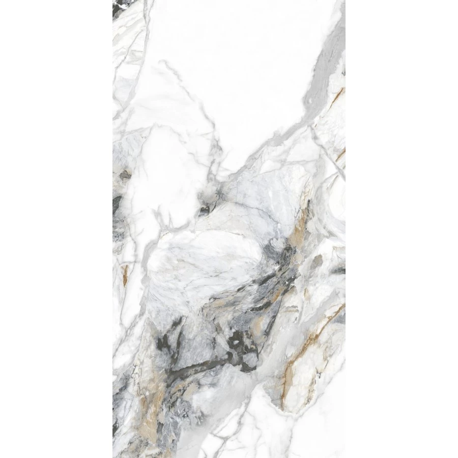 Керамогранит Bonaparte Ival White Soft Polish Light Rect белый 120х60 см